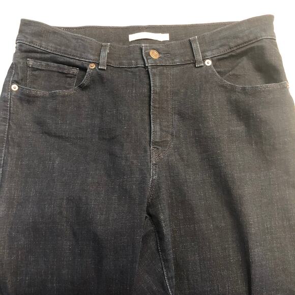 Levi's classic straight dark wash jeans ankle stretchy casual denim Size 12 - Picture 2 of 7